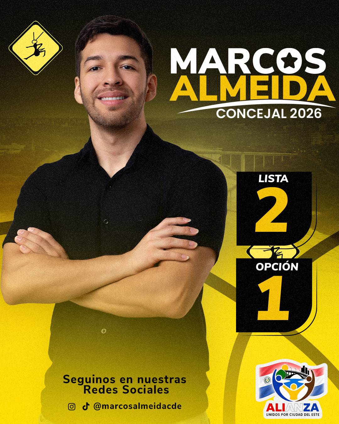 Marcos Almeida, candidato a concejal 2026
